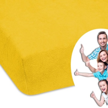 PRZEŚCIERADŁO FROTTE FROTTOWE GRUBE Z GUMKĄ 60x120 CM JEDNOLITE WYBÓR