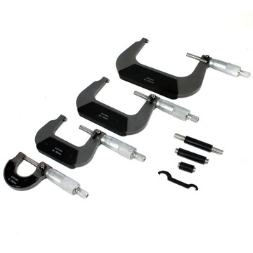 МИКРОМЕТР НАБОР ВНЕШНИХ МИКРОМЕТРОВ 4 шт. 0-100