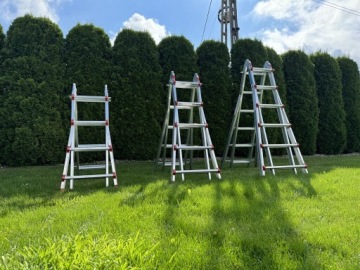 ПОВОРОТНАЯ ТЕЛЕСКОПИЧЕСКАЯ МНОГОФУНКЦИОНАЛЬНАЯ ЛЕСТНИЦА 4x6 УНИВЕРСАЛЬНАЯ MAR-POL