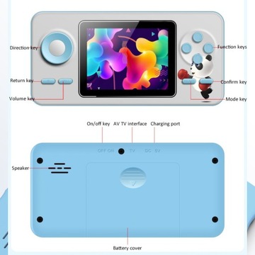 Игровая консоль, встроенная 520 игр, нескользящая текстура, длинная