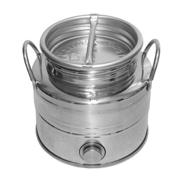 BECZKA bańka beczułka pojemnik INOX 2L na sok ocet olej wino bimber wódkę