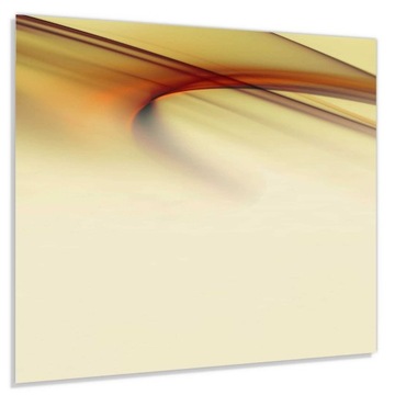 Szkło hart 60x50 Jasne, złote fale + KLEJ