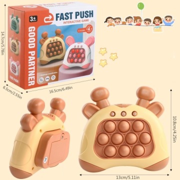 ЭЛЕКТРОННАЯ ИГРА POP IT, АНТИСТРЕССОВЫЙ НАВЫК, ИГРА POPIT, КОРИЧНЕВЫЙ