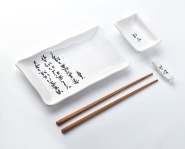 Фарфоровый набор для суши на 1 персону, белый