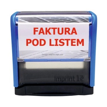Pieczątka FAKTURA POD LISTEM różne kolory odbicia Trodat Imprint 8911