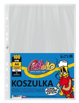 Koszulka Groszkowa Na Dokumenty A4 100 Sztuk