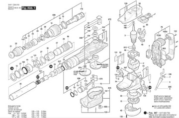Bosch wentylator do młota kującego GSH 11 VC 1616610106