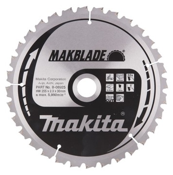 Tarcza tnąca MAKITA do drewna 255x30 32z B-08925