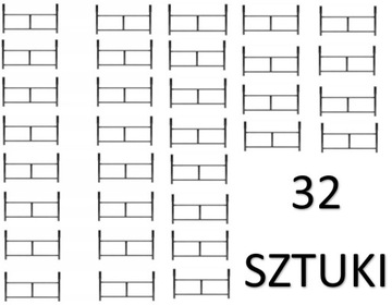 Rusztowanie warszawskie - Zestaw 32 sztuk