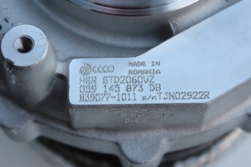 Турбина турбокомпрессора VwAG 059145873DB 3.0 Tdi