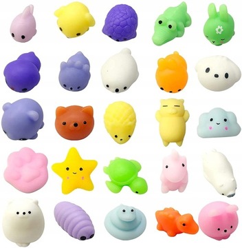 50 x SQUISHY MOCHI FIDGET GNIOTKI POP IT GNIOTEK