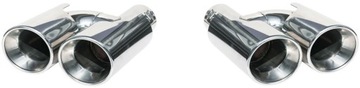 2x DWUSTRONNA KOŃCÓWKA WYDECHU PODWÓJNE 2x 89-mm