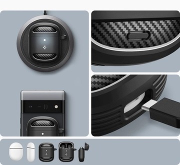 Etui pancerne Spigen do Pixel Buds Pro, obudowa