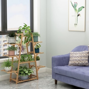 БОЛЬШАЯ ПОДСТАВКА ДЛЯ ЦВЕТОВ ДЕРЕВЯННАЯ ПОДСТАВКА ДЛЯ ЦВЕТОВ 11 МНОГОЯРУСНЫХ ГОРШКОВ