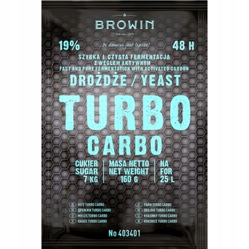 Drożdże gorzelnicze Turbo Carbo BROWIN