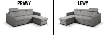 FORIO MINI угловой диван 262x175 со сдвижными подголовниками