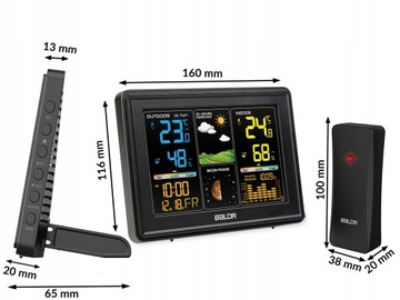 БЕСПРОВОДНАЯ ПОГОДНАЯ СТАНЦИЯ ПОГОДА-ГИГРОМЕТР + ДАТЧИК