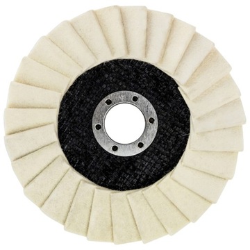 TARCZA POLERSKA LISTKOWA FILCOWA LAMELKA FILC NA SZLIFIERKĘ DO PAST 125mm