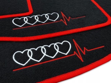 Velurové Koberce Audi Q8 (2018-...) Černé 4x Audi Edition