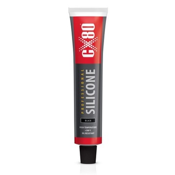 Silikon wysokotemperaturowy czarny 80ML professional CX80
