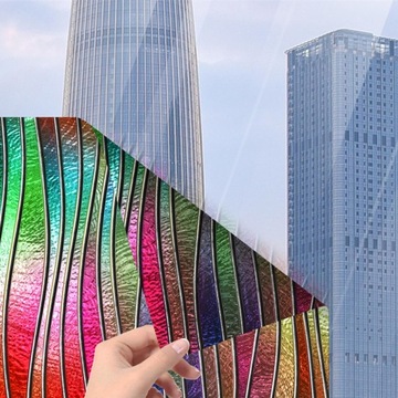 3D оконная пленка для конфиденциальности, блокирующая УФ-лучи, тонированная декоративная наклейка в стиле E