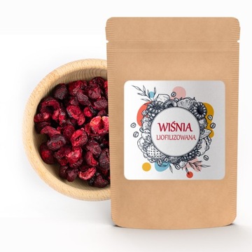 WIŚNIA LIOFILIZOWANA 100 g BEZ KONSERWANTÓW