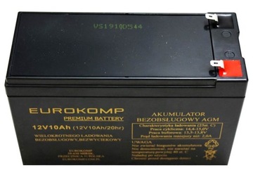 АККУМУЛЯТОР 12 В/10 Ач АККУМУЛЯТОР PASTUCH + ЗАРЯДНОЕ УСТРОЙСТВО