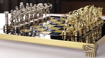 КРАСИВЫЕ МЕТАЛЛИЧЕСКИЕ ЛАТУННЫЕ ШАХМАТЫ ЛУЧНИКАМ ПОДАРОК
