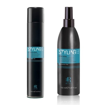 RR STYLING PRO POWER FIX SPREY 500 ml + NABŁYSZCZACZ DO WŁOSÓW 150 ml