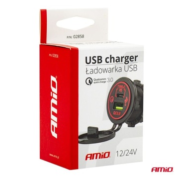 АВТОМОБИЛЬНОЕ ЗАРЯДНОЕ УСТРОЙСТВО USB + USB-C 12В 24В