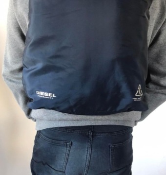 Дизельная сумка, сворачивающийся рюкзак.