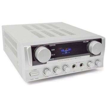 Wzmacniacz 2 x 50W z wyświetlaczem RCA MIC