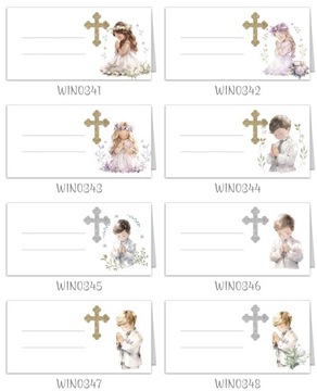 Украшения для стола к первому причастию, 10 шт.