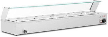 Bemar podgrzewacz do potraw bufet grzewczy z osłoną 5 x GN 1/2 2000 W