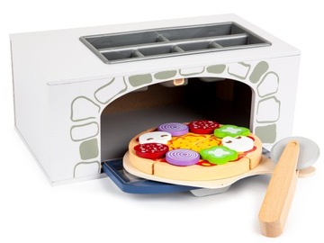 DREWNIANY PIEC DO PIZZY + DODATKI KUCHNIA ECOTOYS