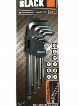 ZESTAW KLUCZY IMBUSOWYCH KULISTYCH 9 PC (30002)