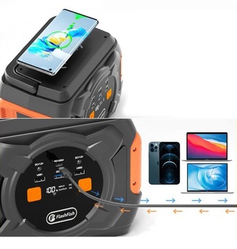 Power Bank FlashFish A301 80000мАч + солнечная панель