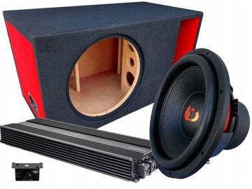 DD Audio DD715 D2 BASS KIT zestaw subwoofer wzmak