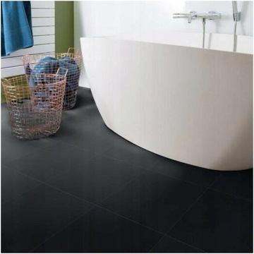 Płytki Ścienne LVT Samoprzylepne PCV Czarne Tile