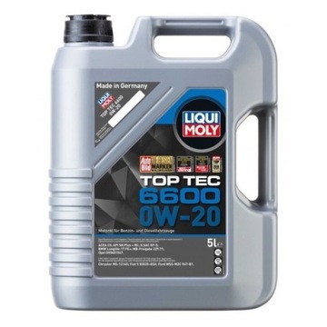OLEJ LIQUI MOLY 0W20 5L TOP TEC 6600 SP / C5 / GF-6A / LL-17 FE / STJLR.03