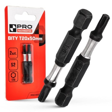 KOŃCÓWKI UDAROWE BIT UDAROWY BITY DO WKRĘTARKI MOCNE TX20 50 MM