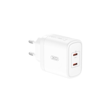 XO Ładowarka Sieciowa Kostka Do Ładowania Szybka QC CE08 PD 50W 2 x USB-C