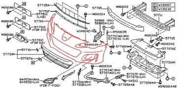 NÁRAZNÍK PŘEDNÍ LIFTING SUBARU BRZ 2016-2020
