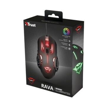 Trust GXT 108 RAVA mysz przewodowa RGB LED Gamingowa 2000DPI PC laptop
