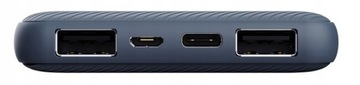 Power Bank Trust Primo Ultra-thin 10.000 mAh niebieski 2xUSB-A i 1xUSB-C