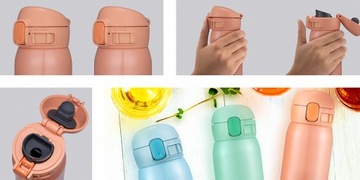 Termos kubek termiczny stalowy lekki do biura ZOJIRUSHI SM-WR szary 0,48L