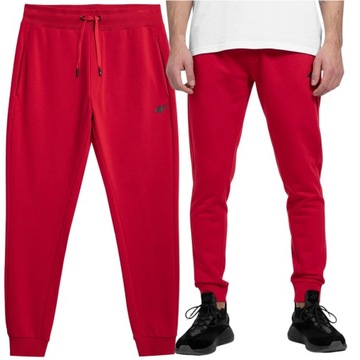 SPODNIE MĘSKIE DRESOWE 4F DRESY BAWEŁNIANE R. XL
