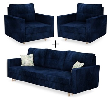 Zestaw wypoczynkowy WOLF 3+1+1 Sofa Kanapa Fotel