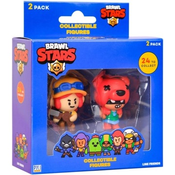 BRAWL STARS PMI ZESTAW FIGUREK KOLEKCJONERSKICH 2-PAK JESSIE + NITA
