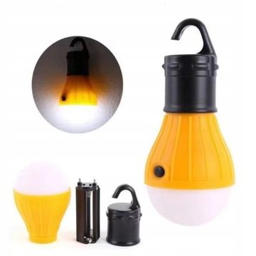 LAMPKA KEMPINGOWA LED TURYSTYCZNA OŚWIETLENIE NAMIOT BIWAKOWA NAMIOTOWA